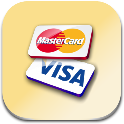 Pay online via Visa and MasterCard