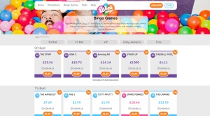 Wink Bingo - selection of bingo games